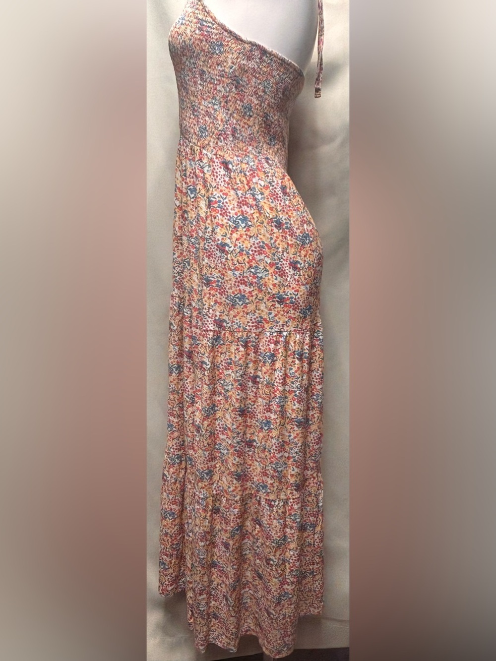 Nation LA Kira Smock Halter Floral Dress Size Medium NWT 100% Pima Cotton - Picture 10 of 11